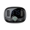 BASEUS car charger 2 x USB A + transmitter FM BT 3,4A S-09 CCMT000301 black